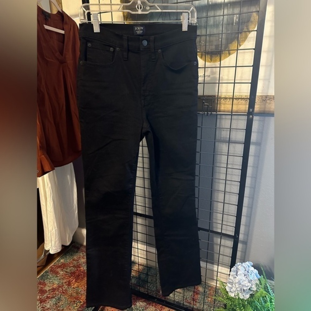J crew high rise nwot black jeans bootcut
